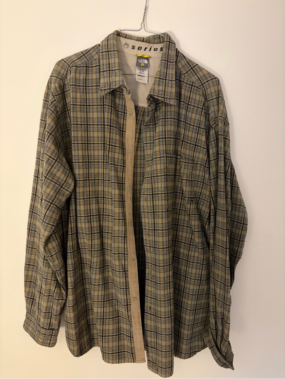 The North Face Men's Lightweight Plaid Shirt Jacket - Olive & Beige